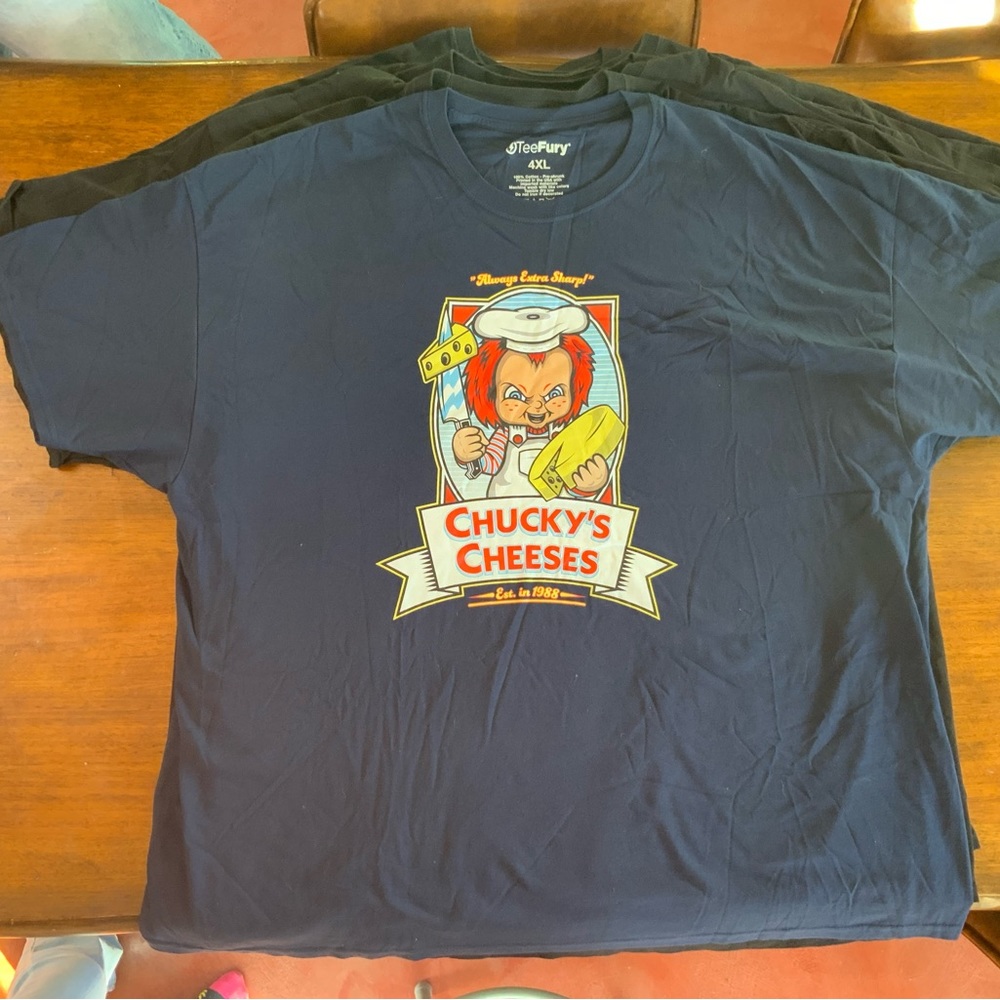 Chucky Chuck E. Cheese Horror pop culture graphic tee